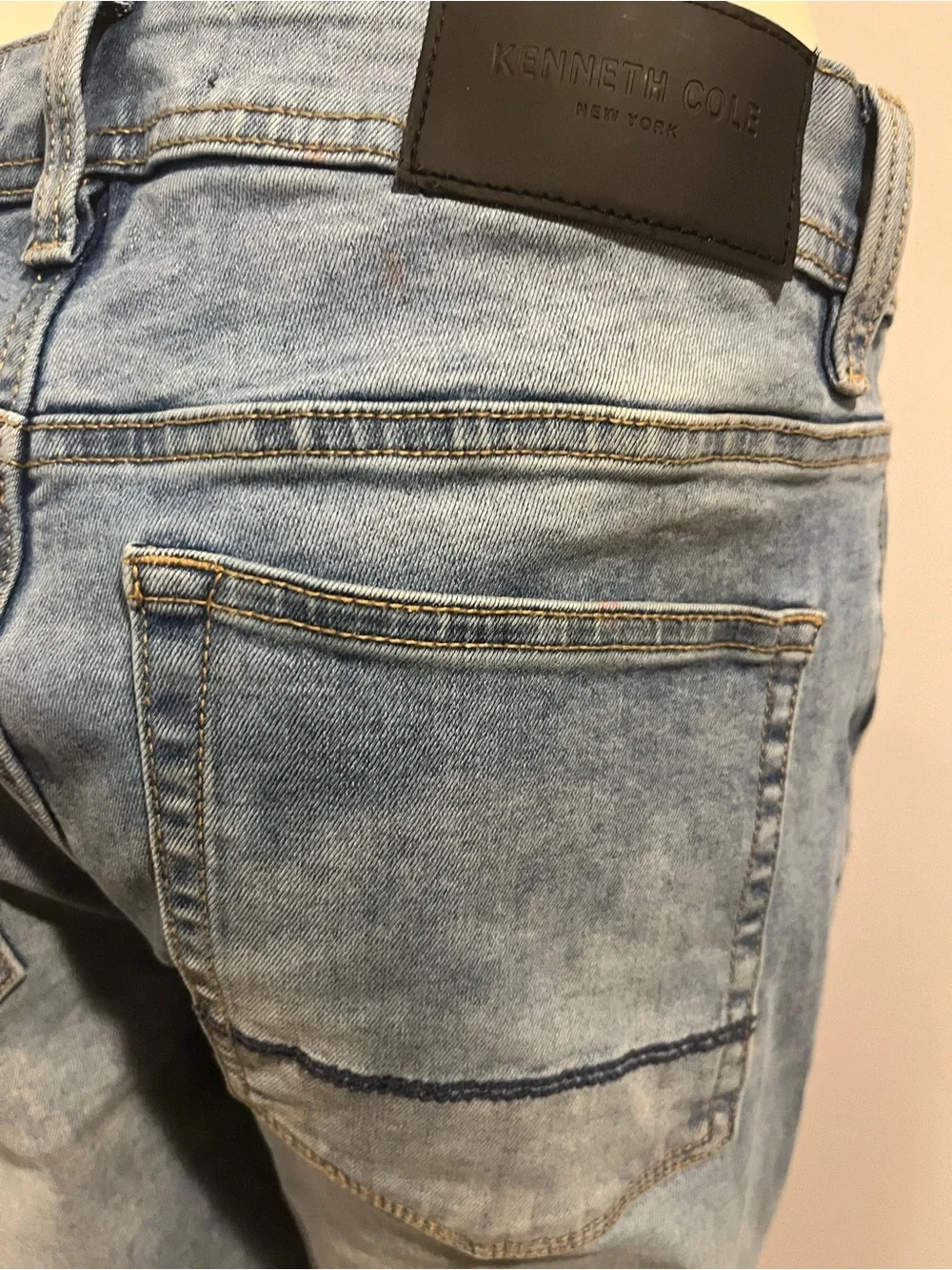KENNETH COLE 30x30 Men's Straight Blue DESIGNER Jeans ORIG $124+ LUX DEAL of DAY